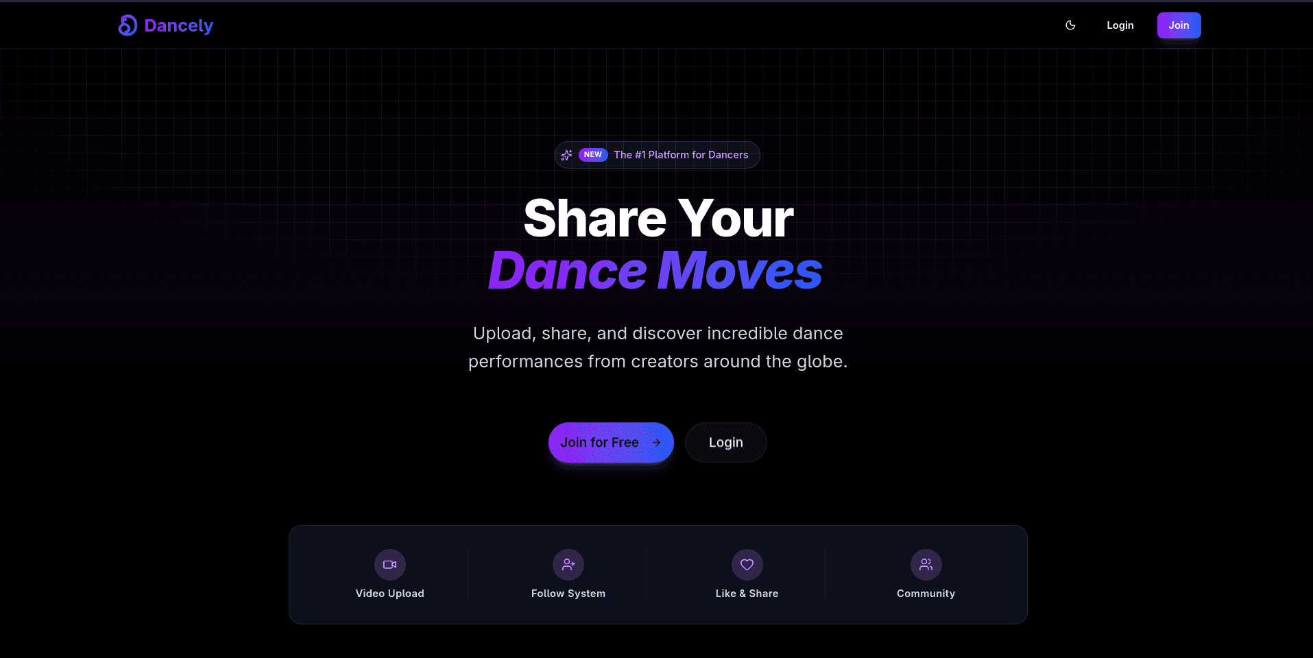 Dancely.in — Full-stack video streaming platform